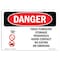 Signmission OSHA Danger Sign, 7" Height, 10" Width, Rigid Plastic, Toxic Fumigant Storage Poisonous, Landscape OS-DS-P-710-L-1592 - alternate 1